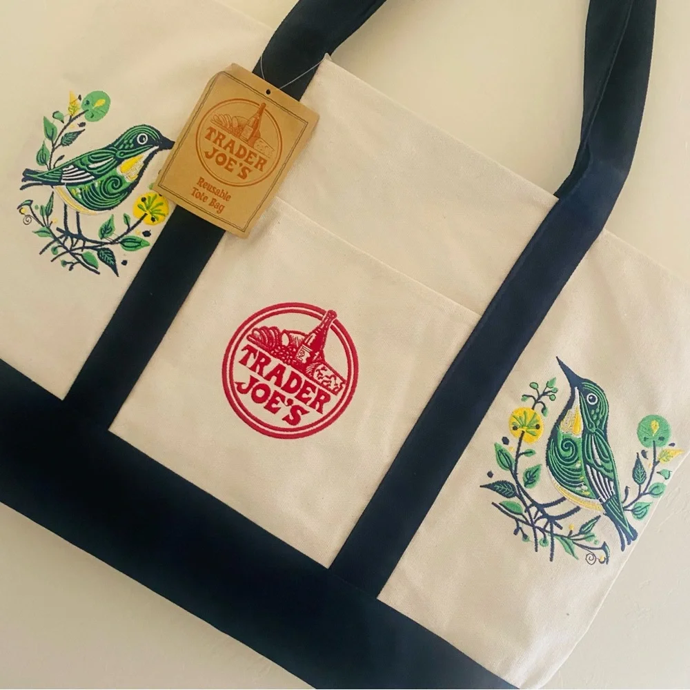 Trader Joe's Reusable Canvas Tote Bag - Picture 4 of 5